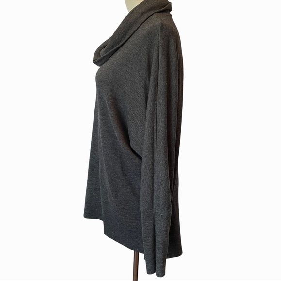 Sunday Ladies Dark Grey Cowl Neck Sweater - Picture 2 of 7